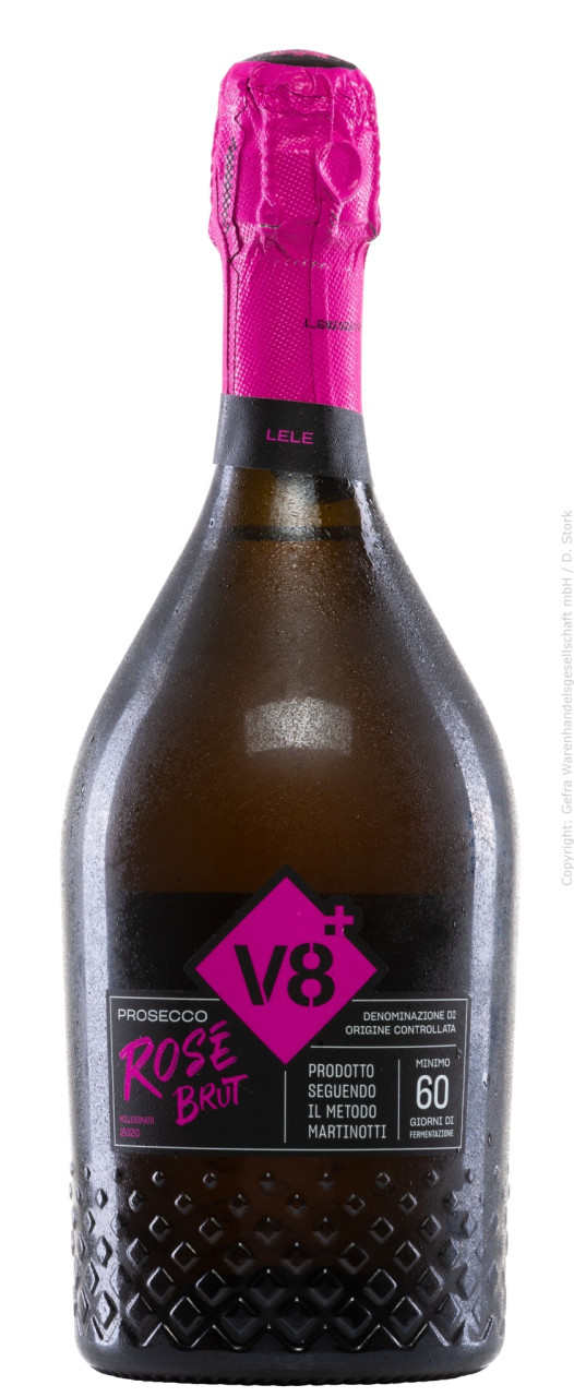 v8+ Lele Prosecco DOC Rosé Millesimato Brut