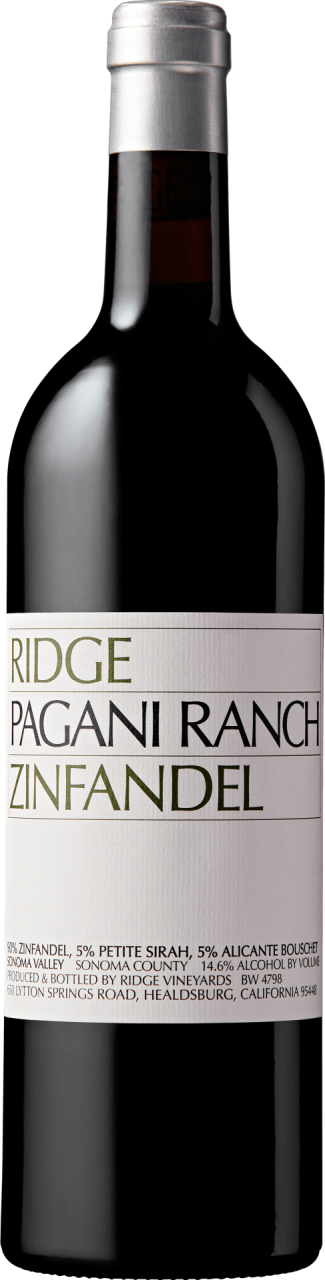 Ridge Vineyards Ridge Pagani Ranch