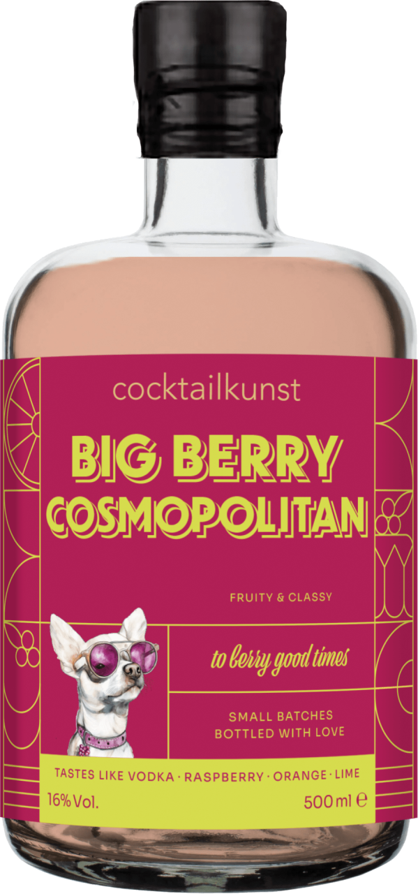 Cocktailkunst Big Berry Cosmopolitan