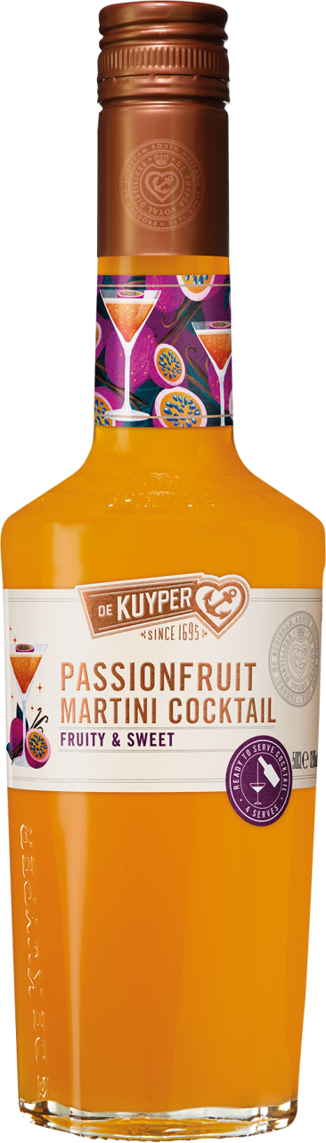 De Kuyper Passionfruit Martini / Pornstar Martini Cocktail - Ready to Serve