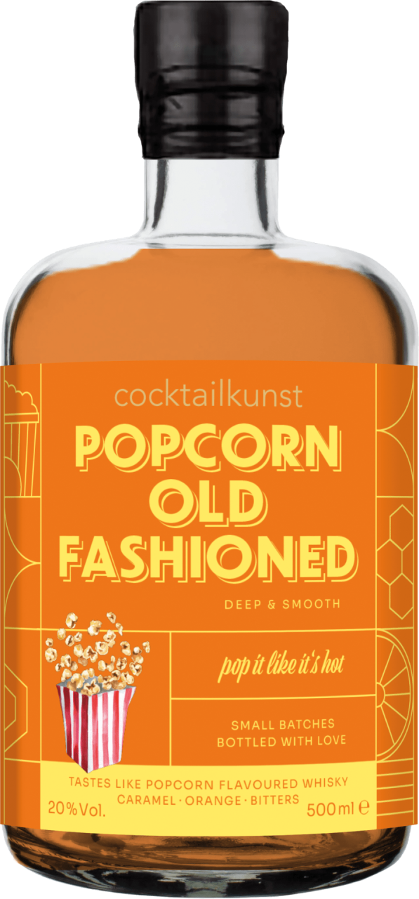 Cocktailkunst Popcorn Old Fashioned