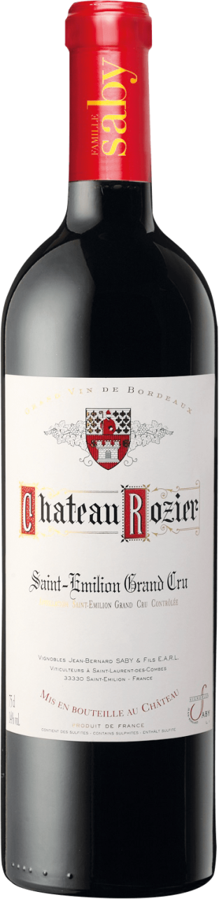 Famille Saby Château Rozier Grand Cru Saint Émilion