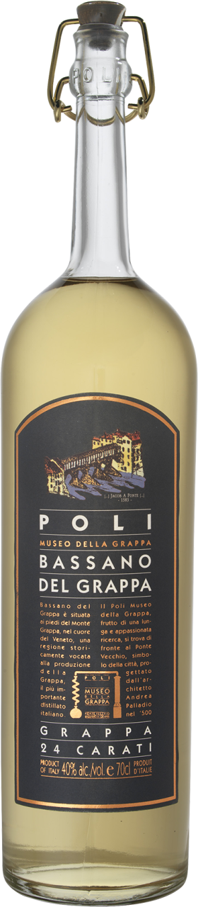 Poli Grappa Bassano 24 carati matured in Barrique